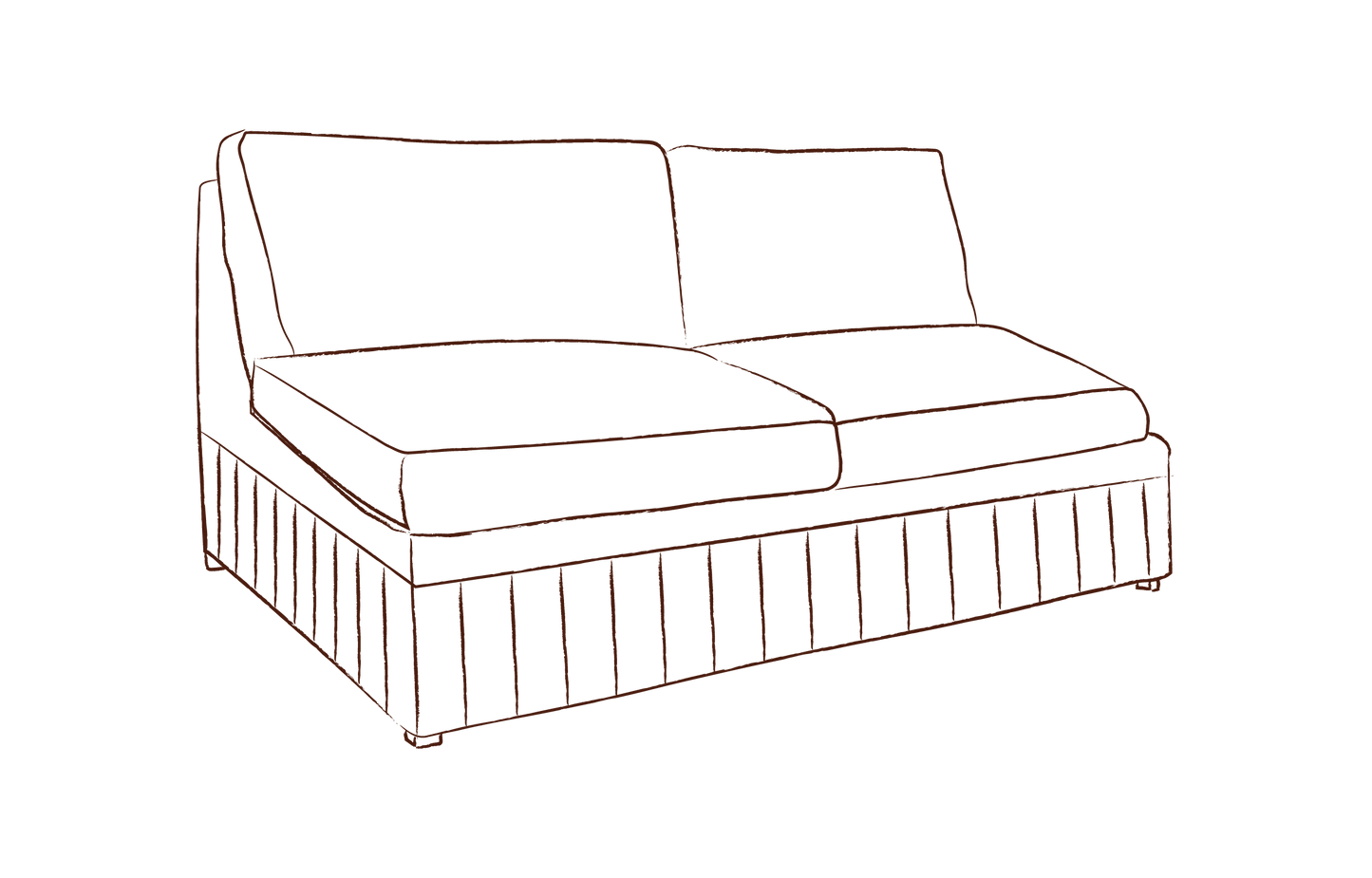 Seren box pleat slipcover sofa-bed