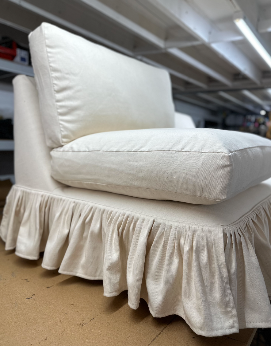 Cream linen Seren sofa