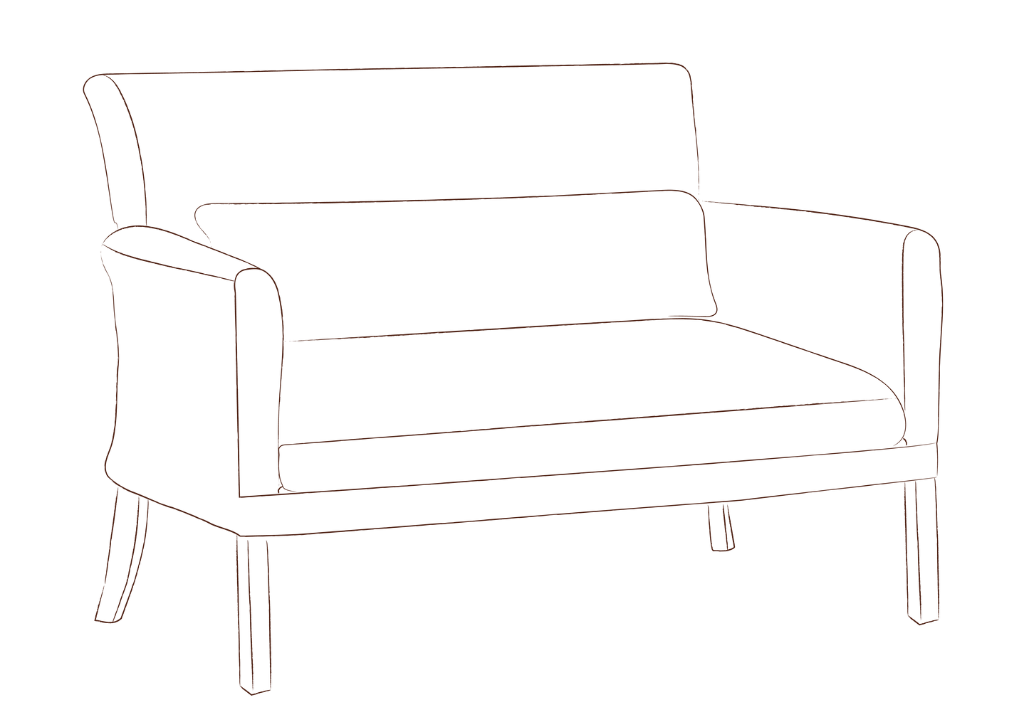 Dulcet Settle with fixed cover