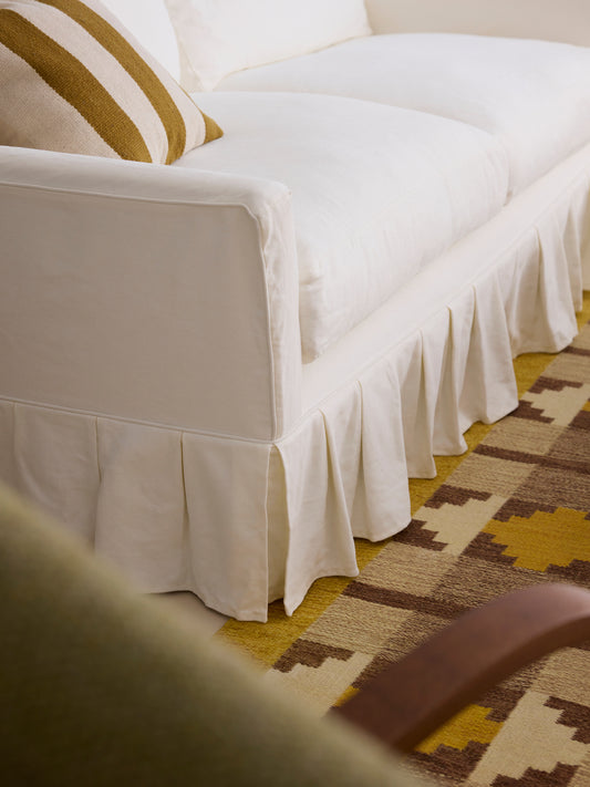 Sonder box pleat slipcover sofa