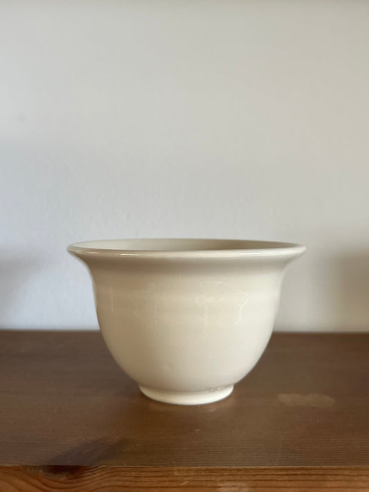 modern creamware bowl