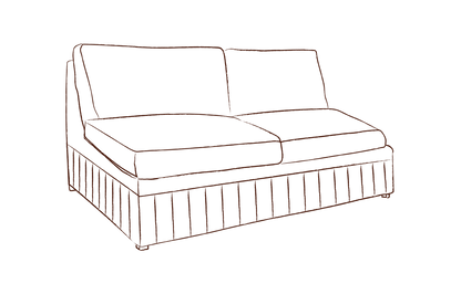 Seren box pleat slipcover sofa-bed