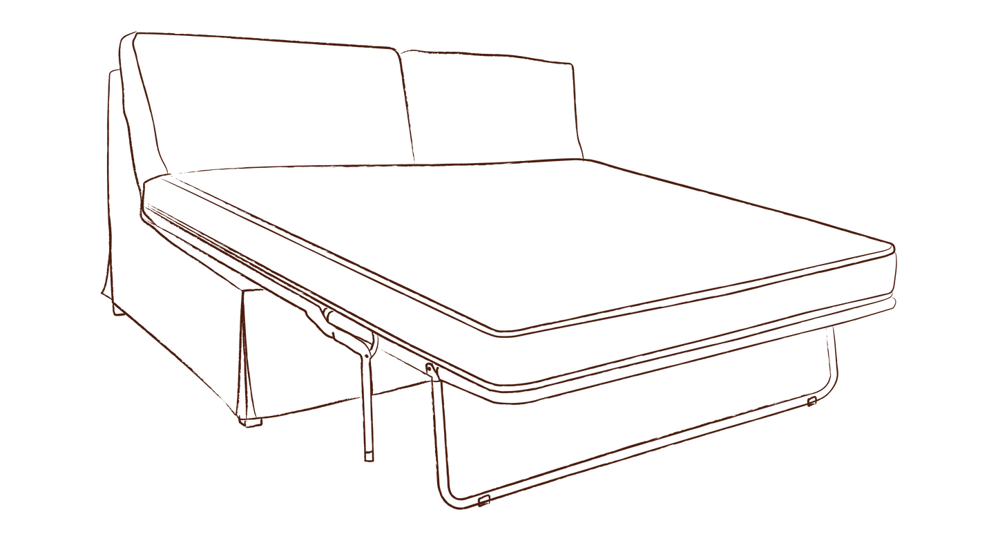 Seren tailored slipcover sofa-bed