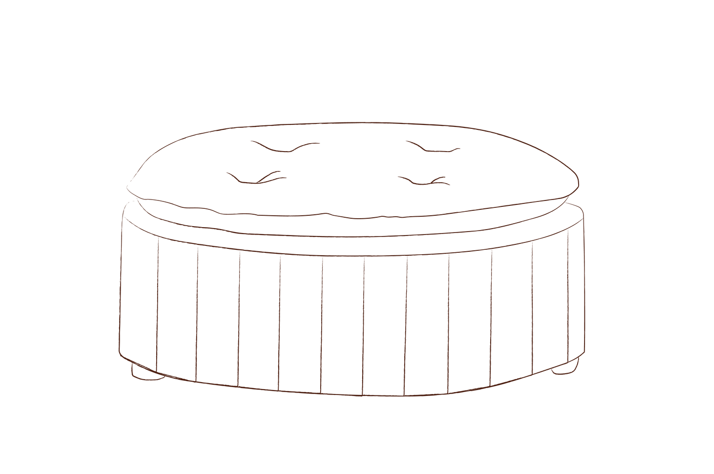 Stowe Ottoman (Round)