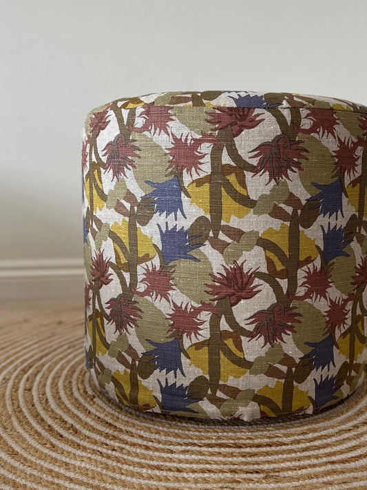 Trendel ottoman with tailored slipcover