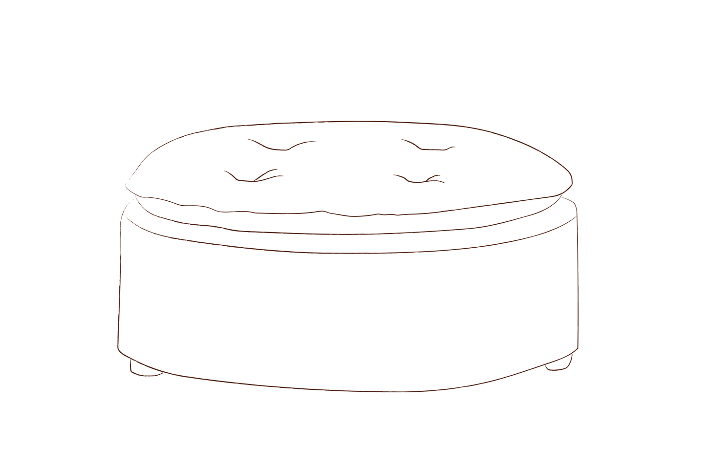Stowe Ottoman (Round)