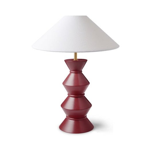 Ziggy totem lamp base ~ red