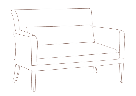 Dulcet Settle with fixed cover