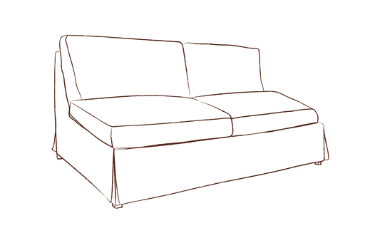Seren tailored slipcover sofa