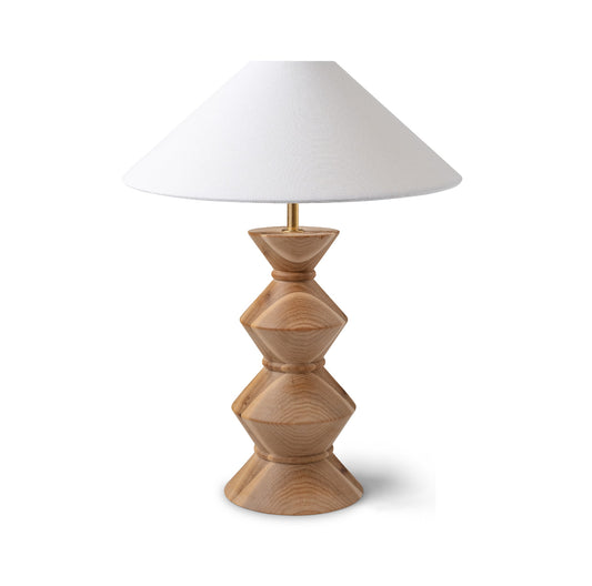 Ziggy totem beech lamp base