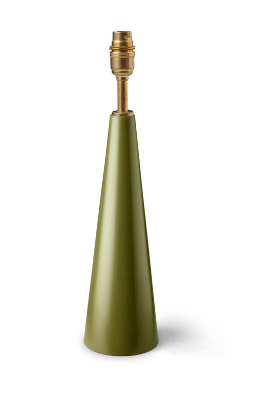 Strobe conical lamp base ~ olive