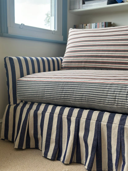 Sonder box pleat slipcover sofa-bed