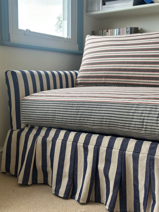 Sonder box pleat slipcover sofa-bed