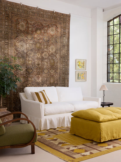 Sonder box pleat slipcover sofa