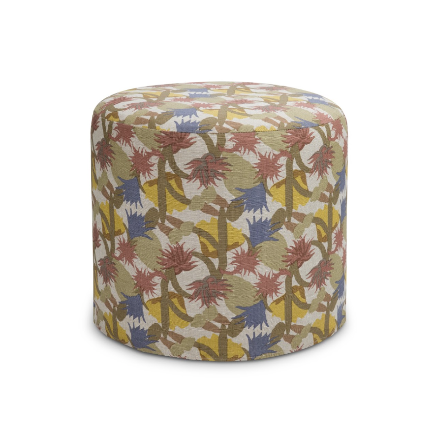 Maro x The Roost Trendel tailored slipcover ottoman